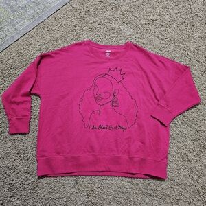 NWT Hope & Wonder Crewneck Graphic Sweatshirt Fleece Lined Longsleeve 2X Plus